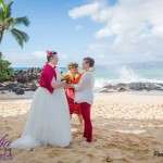 lesbian bride in Lesbian wedding on Maui