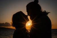Maui Beach wedding at sunset