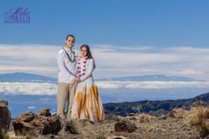 wedding on top of Haleakala Volcano Maui Hawaii