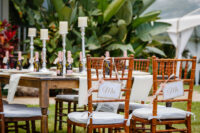 Maui wedding set up at Olowalu Plantation House Maui
