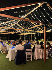 Reception at Gather on Maui designed to look like New Orleans