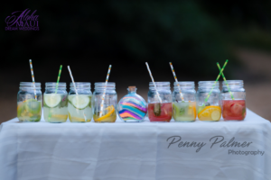 Fruit water mocktails for refreshing beach weddinga\s
