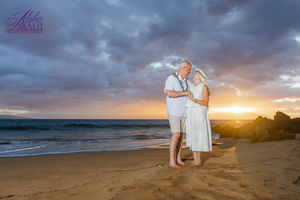 Maui Vow Renewal at Sunset