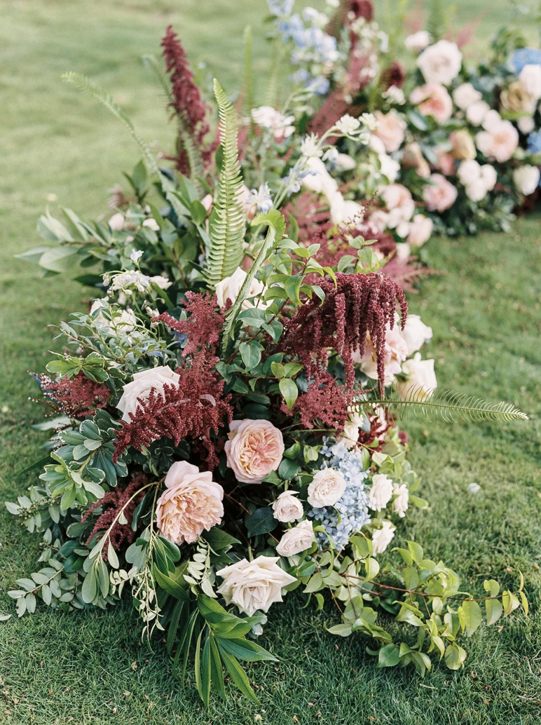 Floral Half Circles